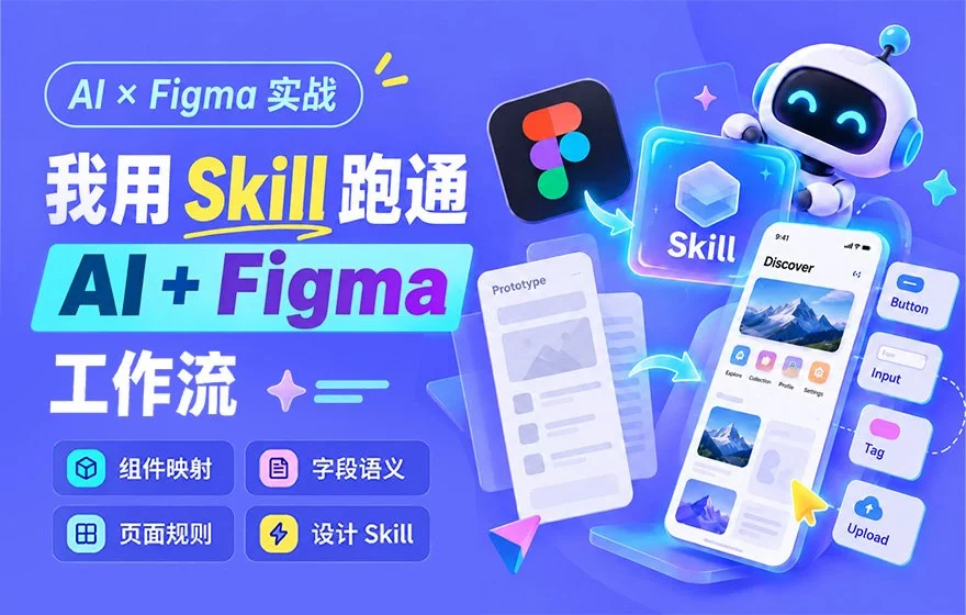 UI设计案例实测!教你用Skill跑通AI+Figma工作流!